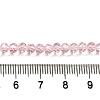 Transparent Baking Paint Glass Beads Strands DGLA-A034-T4mm-D04-4