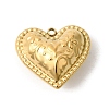 304 Stainless Steel Pendants STAS-B128-11C-G-1