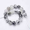 Natural Black Rutilated Quartz Beads Strands X-G-D295-10mm-3