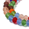 Transparent Glass Beads Strands X-EGLA-A034-M8mm-63-4