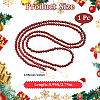 Wood Round Beads Pendant Decorations for Christmas Decorations HJEW-WH20003-49B-2