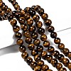 Natural Tiger Eye Round Bead Strands X-G-P072-33-10mm-4