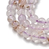 Natural Purple Rutilated Quartz Beads Strands G-B099-C01-01-4
