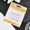 Brass Micro Pave Cubic Zirconia Stud Earring Findings KK-BBC0022-24-6