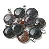 Natural Indian Agate Pendants G-B127-14P-06-1