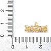 Brass Micro Pave Clear Cubic Zirconia Pendants KK-G545-11G-3