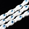 Handmade Porcelain Ceramic Beads Strands PORC-T006-03N-1