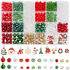 Christmas Theme DIY Beads & Pendant Jewelry Making Findings Kit DIY-PH0022-39-1
