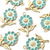 8Pcs Alloy Enamel Pendants ENAM-YW0002-31C-2