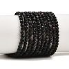 Natural Black Tourmaline Beads Strands G-D320-A04-3mm-02-2