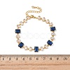 Brass Link Chain Bracelets BJEW-D378-04G-5
