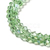 Transparent Electroplate Glass Beads Strands EGLA-S056-4mm-16-3