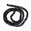 Faceted Cube Glass Bead Strands X-EGLA-E041-5mm-A04-3