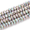 Electroplate Non-magnetic Synthetic Hematite Beads Strands G-T061-154C-1
