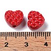 Spray Painted Alloy Waffle Beads PALLOY-H134-48-3