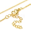 Brass Clear Cubic Zirconia Bowknot Pendant Necklaces NJEW-F326-03G-3