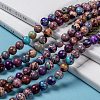 Natural Imperial Jasper Beads Strands X-G-I122-8mm-15-5