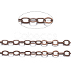 Brass Flat Oval Cable Chains CHC025Y-R-1