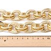Unisex Thick Aluminum Double Link Chains Necklaces LS-NJEW-V006-01G-3