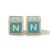 Rack Plating Brass Enamel Beads KK-B060-04G-06N-2