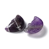 Natural Amethyst Carved Healing Moon with Human Face Figurines G-B062-06B-2