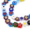 Handmade Millefiori Glass Bead Strands LAMP-N029-017C-08-3