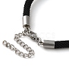 Milan Cord & 304 Stainless Steel Bracelets Making MAK-H004-02H-P01-3