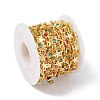 Handmade Eco-friendly Brass Square & Star Link Chain CHC-E025-14G-4