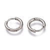 Tarnish Resistant 201 Stainless Steel Huggie Hoop Earrings EJEW-L256-05M-P-2