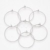 304 Stainless Steel Hoop Earring Findings X-STAS-T047-17-1