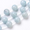 Natural Celestite/Celestine Beads Strands G-I203-A-8mm-2