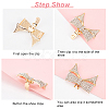 Alloy Rhinestone Shoe Decorations DIY-FG0003-79G-5
