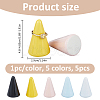 5Pcs 5 Colors Ceramics Ring Display Stands RDIS-FH0001-02-2