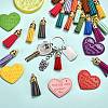 20Pcs 10 Colors Heart with Word Lovdy Home Sweet Love PU Leather Pendants FIND-SZ0001-66-3