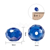 18 Colors Electroplate Glass Beads EGLA-X0006-03B-8mm-4