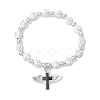 Plating Acrylic Stretch Bracelets BJEW-JB11043-02-1
