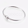 Tarnish Resistant 304 Stainless Steel European Style Bangle Making BJEW-F167-03P-B-1