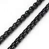 Trendy Men's 201 Stainless Steel Box Chain Necklaces NJEW-L043C-46B-2