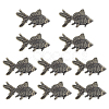 10Pcs Brass Fish Figurines Ornaments DJEW-ME0001-13AB-6