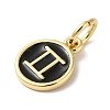 Real 18K Gold Plated Brass Enamel Charms KK-L216-001G-I01-2