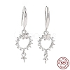 Anti-Tarnish Rhodium Plated 925 Sterling Silver Earring Hooks LS-STER-D035-37P-3