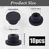 10Pcs Silicone Hole Plugs AJEW-GF0011-66C-2