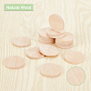 Undyed Wood Cabochons WOOD-WH0026-06A-4