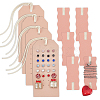 Imitation Leather Earring & Necklace Anti-Winding Display Cards EDIS-OC0001-05-1