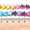 Gradient Color Electroplated Synthetic Non-magnetic Hematite Beads Strands G-A263-F01-01-4