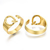 Alloy Cuff Finger Rings X-RJEW-S038-195Q-G-NR-1