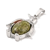 Natural Unakite Pendants G-A224-02P-08-2