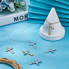 6Pcs 2 Colors 304 Stainless Steel Pendants STAS-BBC0007-21-3