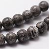 Natural Map Stone/Picasso Stone/Picasso Jasper Bead Strands G-D840-60-6mm-3