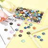 100Pcs Printed Glass Half Round Dome Cabochons GGLA-FS0001-13-8